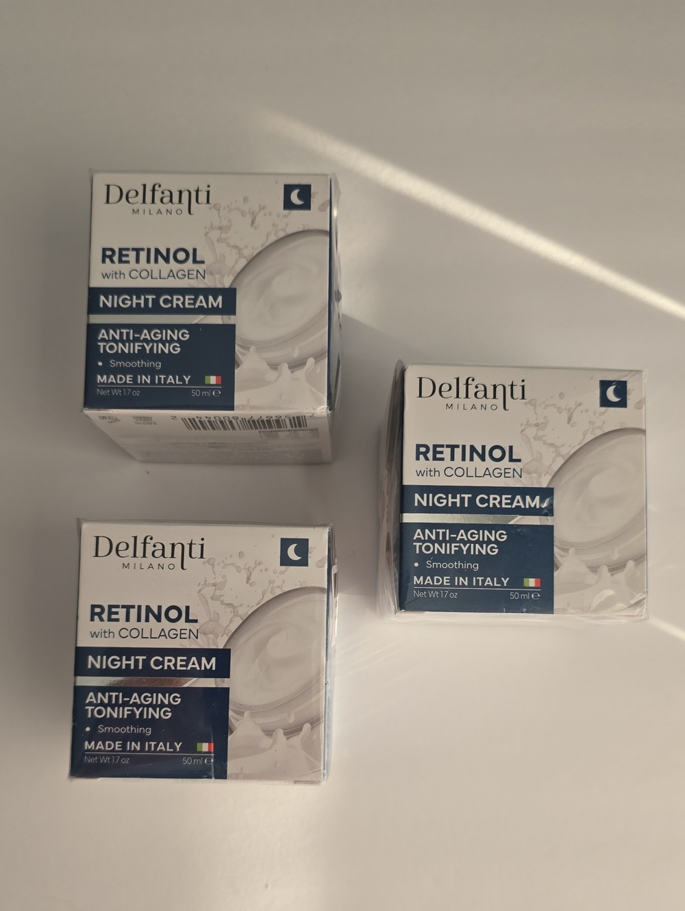 3 Pack Delfanti Milano Retinol With Collagen Night Cream